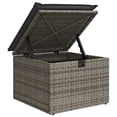 thumbnail image 4 of vidaXL Patio Sofa Set Grey PE rattan, powder-coated steel, fabric, 4 of 10