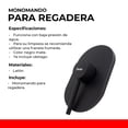 thumbnail image 2 of MONOMANDO PARA REGADERA REDONDO DE COLOR NEGRO MATE BAUEN B-513, 2 of 9