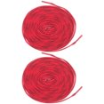 thumbnail image 4 of HONMEET Red Polyester Ice Hockey Shoe Laces 2 Pairs Tip Tied Securely, 4 of 8