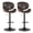 Brown, variant on KCC Adjustable Swivel Bar Stools Set of 2, Bentwood PU Leather with Footrest for Kitchen Island, Counter, Home Bar, Dining Room, Café Pub, Black