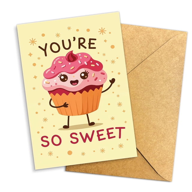 Tarjeta de felicitación Podagree You're So Sweet Cupcake