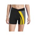 thumbnail image 3 of Hansber Gymnastics Shorts for Boys Girls Cheer Dance Bottoms Tumbling Athletic Sports Yoga Running Activewear Gray Yellow 8, 3 of 5