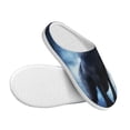 thumbnail image 3 of Yiaed Night Scene of Wolves Print Slippers Fuzzy Warm Cozy Slippers Non Slip House Slippers For Indoor Outdoor Slippers House Slippers-11, 3 of 7