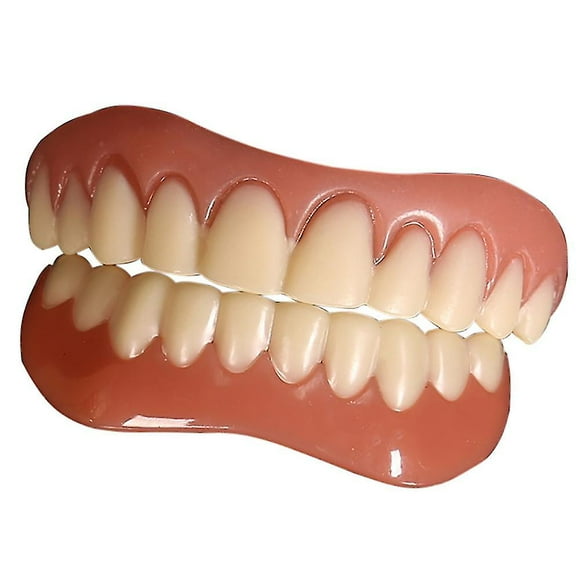 Upper Lower Veneers Snap On False Teeth Dental Veneer Denture Cover
