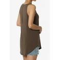 thumbnail image 4 of Women's Tank Tops Scoop Neck Loose Fit Summer Casual Round Hem Sleeveless Tee, 4 of 7