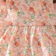 thumbnail image 7 of Baby Girl Clothes 1-4 Years Princess Big Bowknot Floral Print Cute Sleeveless Tank Dress Toddler Summer Outfit (100, Pink), 7 of 7