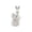 A, variant on 1 Pcs Easter Bunny Figurine, Ceramic Bunny Rabbits, Porcelain Modern Art Spring Home Decor, Easter Decorations Rabbit Figurines Decor Modern Tabletop Art Home Statues Crafts Ornaments