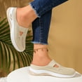 thumbnail image 5 of Orthopedic Walking Shoes for Women 2025 Woven Breathable Slip on Shoes Arch Support Casual Running Diabetic Sneakers, 5 of 8