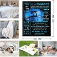 thumbnail image 5 of Wife Gifts from Husband,Gifts for Wife Blanket 60"X50",Wife Birthday Gift Ideas,Anniversary Wedding Gifts for Wife Her,Christmas Valentines Gifts for Wife Romantic,to My Wife Blanket from Husband, 5 of 5