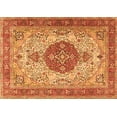 thumbnail image 1 of Ahgly Company Indoor Rectangle Medallion Orange Traditional Area Rugs, 7' x 10', 1 of 1
