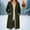Green, variant on Womens Jacket Sherpa Outerwear Hooded Sweaters Long Sleeve Coat for Women Thermal