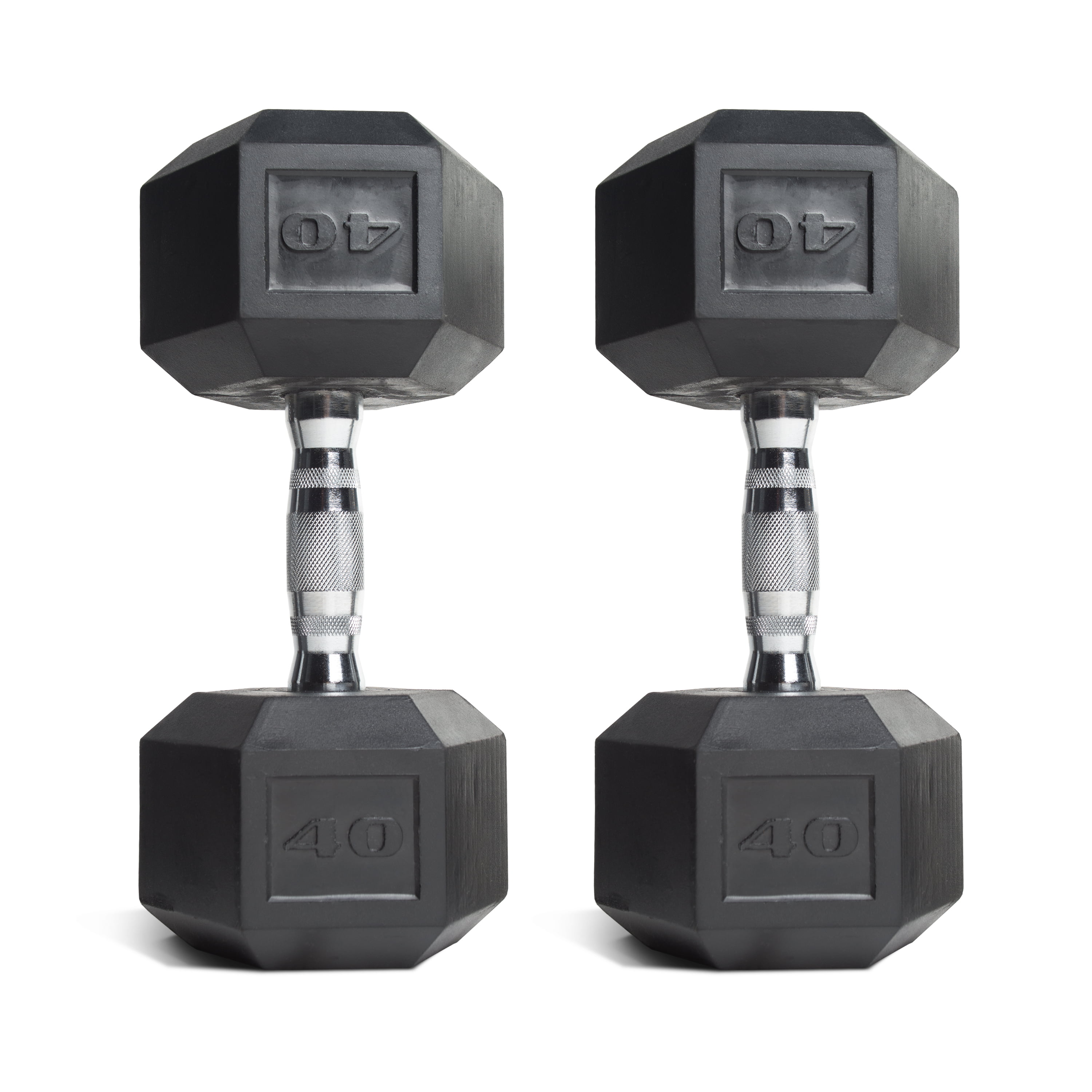 20Lb Weider RubberHex Dumbbells Compare CAP Brand New Set Of 2 40 Lbs Total 