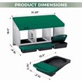 thumbnail image 2 of Ourlova 3/4-Hole Metal Chicken Nesting Box with Removable Roll-Out Tray – Easy Egg Collection & Cleaning, Galvanized Steel Laying Box for Backyard Coop & Poultry Farm, 2 of 8