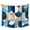 Blue, variant on Orange Modern Geometric, Tapestry for Bedroom Wall Hanging Tapestry, Abstract Watercolor Semicircle Ceiling Backdrop Tapestries Poster Blanket Wall Decor for Teens Room Living Room Dorm 59" x 90"