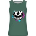 thumbnail image 3 of XIAOCHA Cartoon Print Tank Top For Men Sleeveless Crew Neck Workout Casual Muscle Shirt, 3 of 4