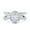 Silver, variant on Simulated Cubic Zirconia Size-5 Split Shank Halo Oval Wedding Engagement Ring 925 Sterling Silver