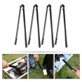thumbnail image 3 of 4-Piece BBQ Tongs Set for Camping, Outdoor Cooking and Grilling, Iron Barbecue Tools for Campfire and Backyard Barbecue, 3 of 6