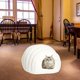 thumbnail image 3 of Cama para mascotas, gatos y perros con cojín suave y extraíble, acogedora para gatos de interior. blanco, 3 of 8