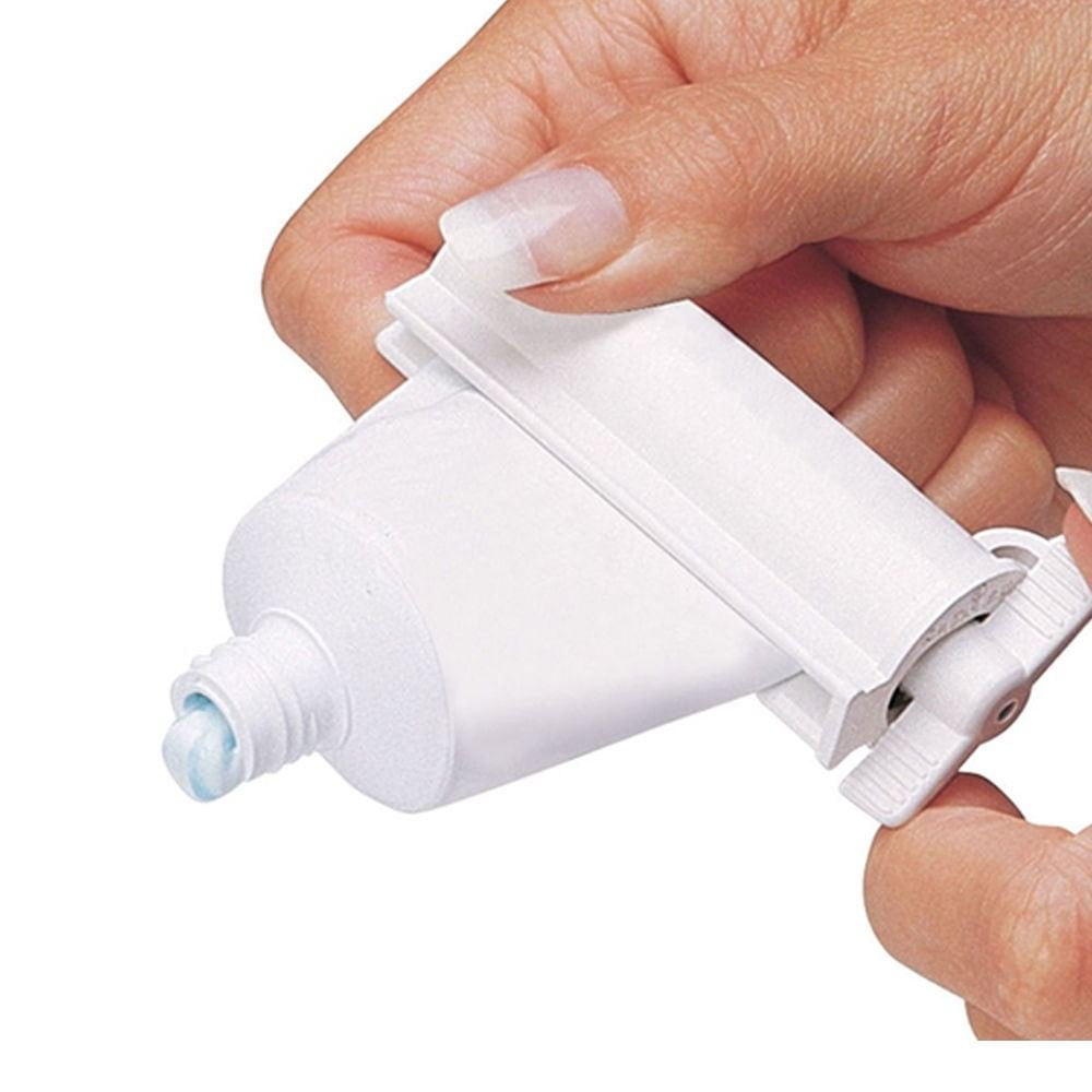 1 Plastic Rolling Toothpaste Tube Easy Squeezer Dispenser Holder Sucker