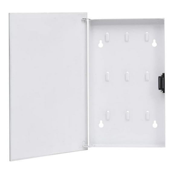 Key Box with Magnetic Board White 11.8"x7.9"x1.6"