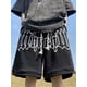 thumbnail image 3 of Pantalones cortos con estampado de letras de espuma para hombre, pantalón de chándal holgado, informal, a la moda, para gimnasio, baloncesto, ropa de calle, bermudas, 3 of 5