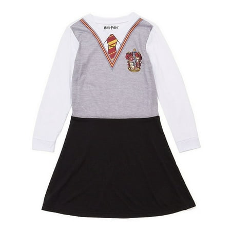 Harry potter girls' hermoine school uniform pajama nightgown
