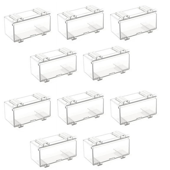10Pcs Clear Acrylic Display Case for Car Mold, Wheels Car Model Display Case Scale Wheel Display Cas Transparent Acrylic