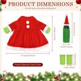 thumbnail image 2 of 4 Pcs Christmas Winter Goose Outfit for 23" Porch Goose Holiday Red Green Cloths Costume Xmas Winter Outdoor Garden Patio Yard Lawn Art Decoration, 2 of 7
