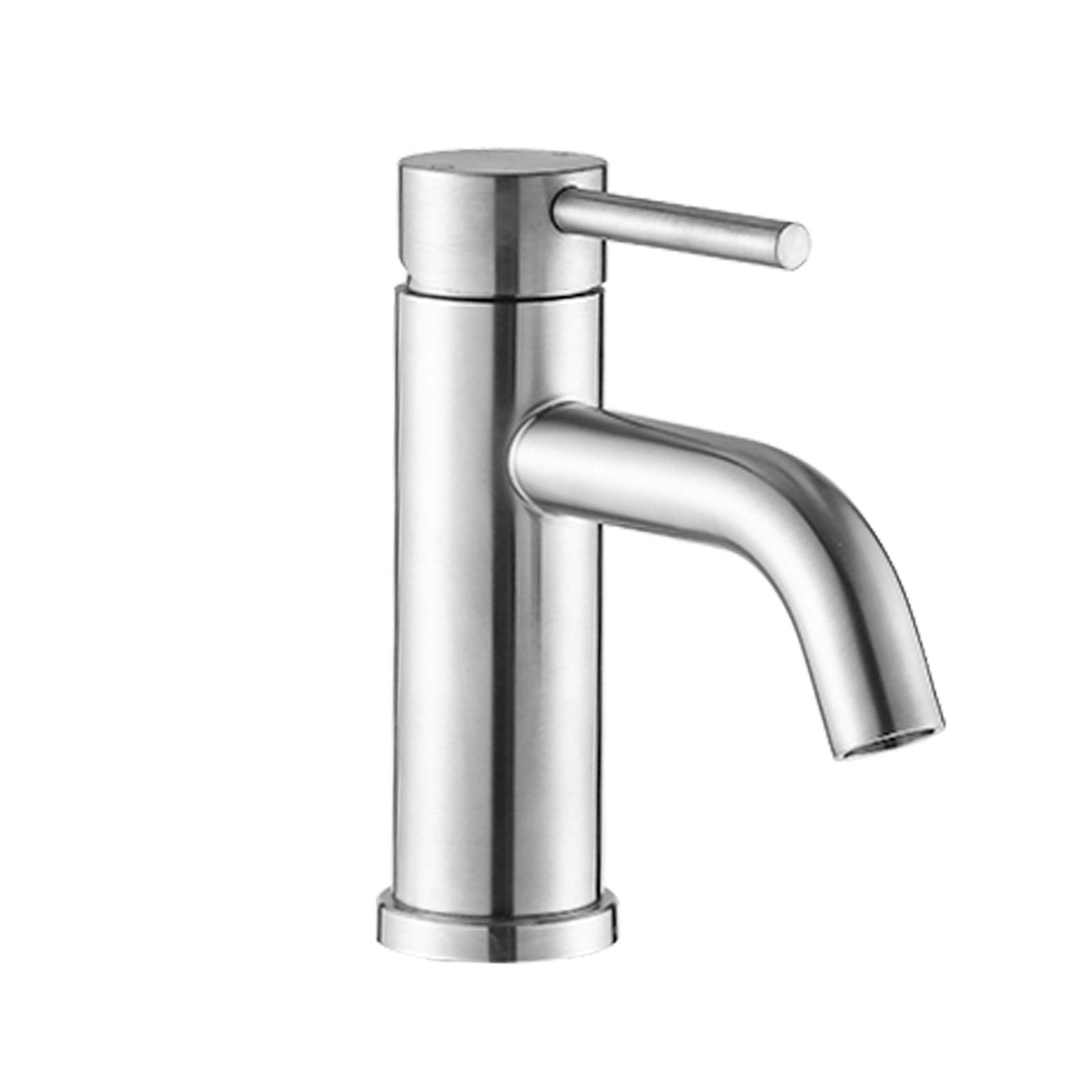 Premium Modern Bathroom Faucet,Single-hole vanity mount design,Streamlined contemporary styling,Ideal for modern bathroom vanities and sinks,Easy installation,Brushed Nickel