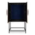 thumbnail image 4 of Moe's Home Collection Mako Bar Carts and Cabinet Faux Leather Black, 4 of 10
