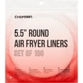 thumbnail image 1 of Chefman Disposable Air Fryer Liners, Heat-Resistant Parchment Paper for Baskets, 100 Pack, 5.5” Round, 1 of 7