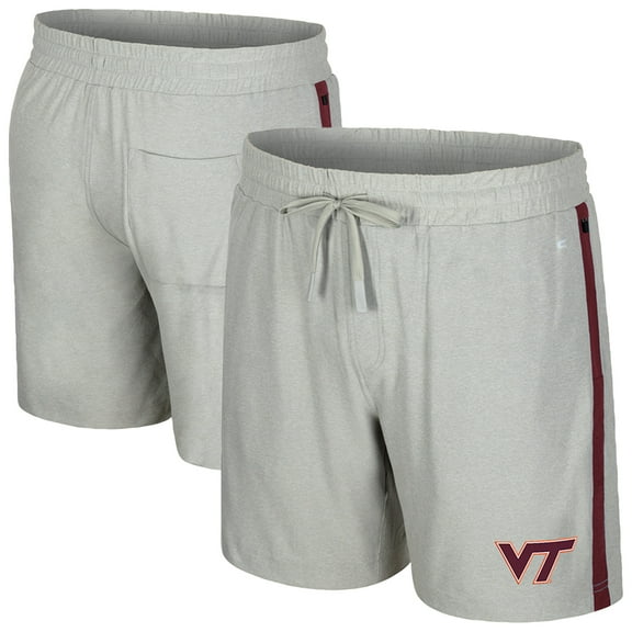 Men's Colosseum Gray Virginia Tech Hokies Mac Shorts