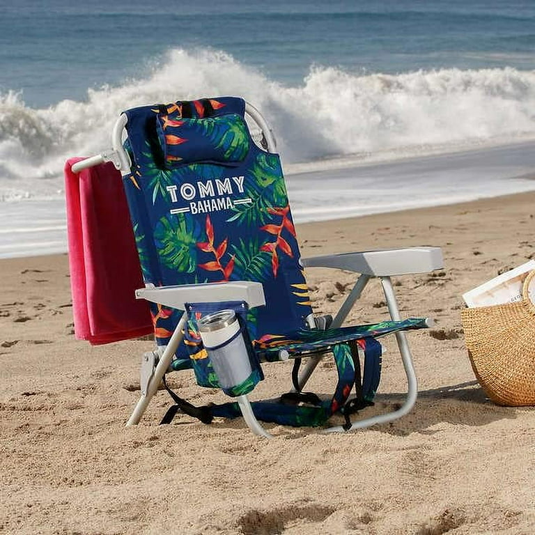 Tommy Bahama Deluxe Backpack Beach Chair with Cooler, 2 Pack Tommy Bahama Deluxe Backpack Beach Chair with Cooler, 2 Pack