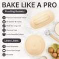 thumbnail image 6 of ALLJOY Banneton Bread Proofing Basket 9 Inch Set of 2 Round Sourdough Bread Proofing Baskets Baking Supplies，Sourdough Starter Kit, 6 of 8