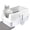 White, variant on Gamexcel Extra Large 38L Stainless Steel Cat Litter Box Metal Litter Pan with Scoop and Mat Set - Odor, Stain and Rust Resistant, Easy to Clean, Black