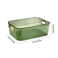 thumbnail image 3 of Transparent Storage Blaskte, Food Storage Organizer Bins, Clear Plastic Basket for Pantry, Kitchen, Fridge, Cabinet Organizationg and Storage, Holder for Sundry Snacks Cosmetic, 3 of 6