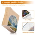 thumbnail image 4 of Boat Sea Flowers Grass Napkin Holder for Table Clear Napkin Stand Paper Holder Acrylic Organizer Dispenser Napkins for Dinner Kitchen Restaurant Room, 4 of 8