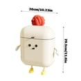 thumbnail image 3 of ZZHZGZ Clearance Sale Compact Kitchen with Lid for Home Use Large Capacity Waste Storage Solution for and Recyclables Wall Mount or Freestanding, 3 of 6