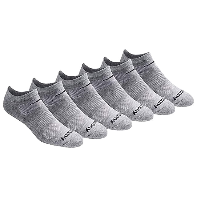 Medias Saucony Paquete Múltiple de 6 Pares Sin Mostrar con Malla Ventilada