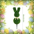 thumbnail image 4 of Artificial Bunny Topiary Outdoor - Rabbit Shaped Topiary Trees, Easter Rabbit Boxwood Bunny Shaped Topiary for Garden Front Porch Decor Celebrate Easter, 4 of 9