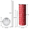 thumbnail image 5 of Christmas Skinny Tumbler 20oz - Double Wall Vacuum Coffee- Birthday Gifts for Mom Sister Friends Women, 5 of 5