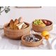 thumbnail image 3 of QPENWEI Rond Panier de Rangement Rond en Rotin, Corbeille de Fruits en Osier, Organisateur Tressé Naturel pour Cuisine/Salle à Manger, 3 of 3