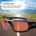 thumbnail image 4 of Ergodyne Skullerz Odin Safety Glasses // Sunglasses, Black, Copper Lens, 4 of 8
