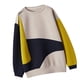 thumbnail image 4 of Sudadera con capucha para mujer, color block, transpirable, primavera, suéter, suelta, informal, de algodón, XXL sidaley AP001211-04, 4 of 7