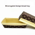 ZPAQI 25 Pack Kraft Paper Loaf Pan Disposable Paper Baking Loaf Mold