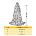 thumbnail image 2 of Honeii Summer Time With Gnome Print Poncho Cape, Cloak Coat, Snuggly Hooded Wearable Blanket, Hooded Cape For Teenagers,Halloween Costumes-Large, 2 of 7