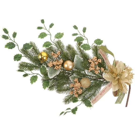 Raindrops Christmas Teardrop Swag Gold Color Pe Material 1Pack For Christmas New Year Decorations