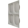 thumbnail image 4 of 19 5/8"W x 19 5/8"H Adonis EnduraWall Decorative 3D Wall Panel, Universal Aged Metallic Rust (Covers 2.67 Sq. Ft.), 4 of 5