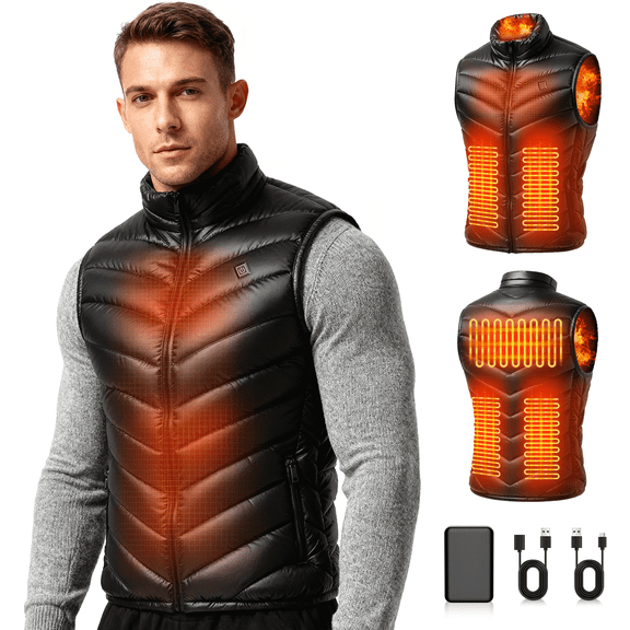 Kozeewarm Lightweight Heated Vest for Men Women USB Charging Warm Layer