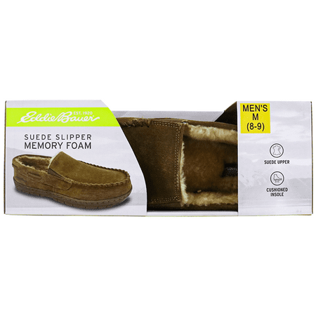 

EDDIE BAUER Men s Suede Slippers In Tan L (9.5-10.5)